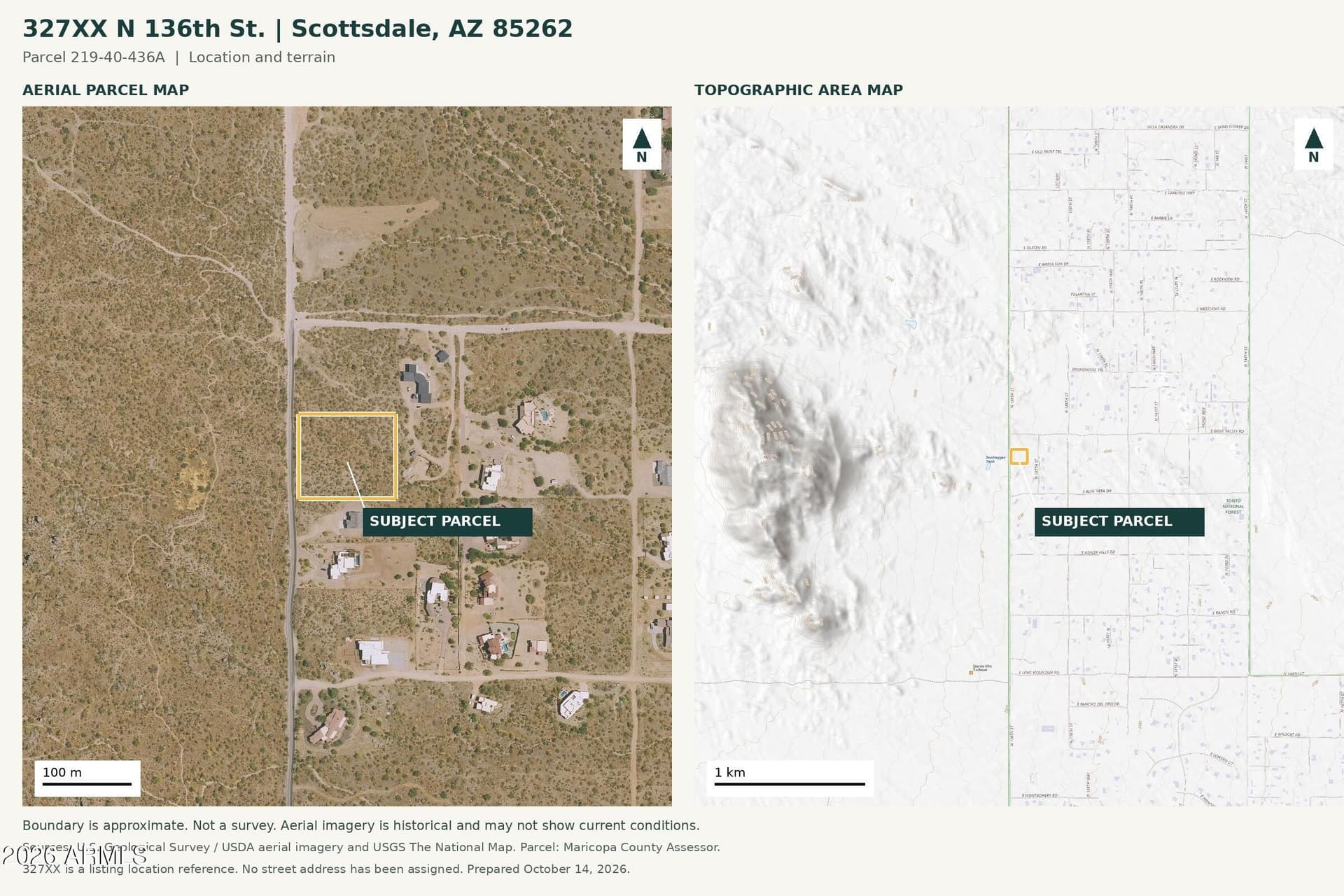 aerial and topo maps